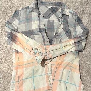Aeropostale Pastel Plaid Shirt